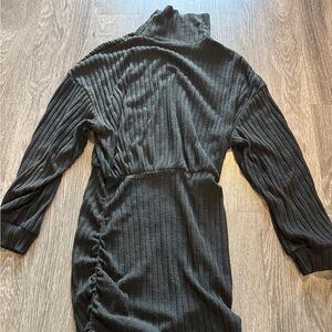 Black Turtleneck Sweater Dress